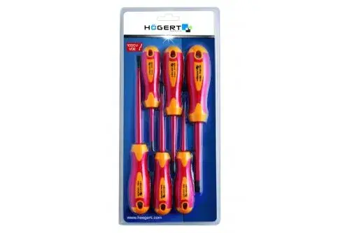 Набір викруток діелектричних 1000V, HT1S996 уп 6 шт Hoegert - 431454