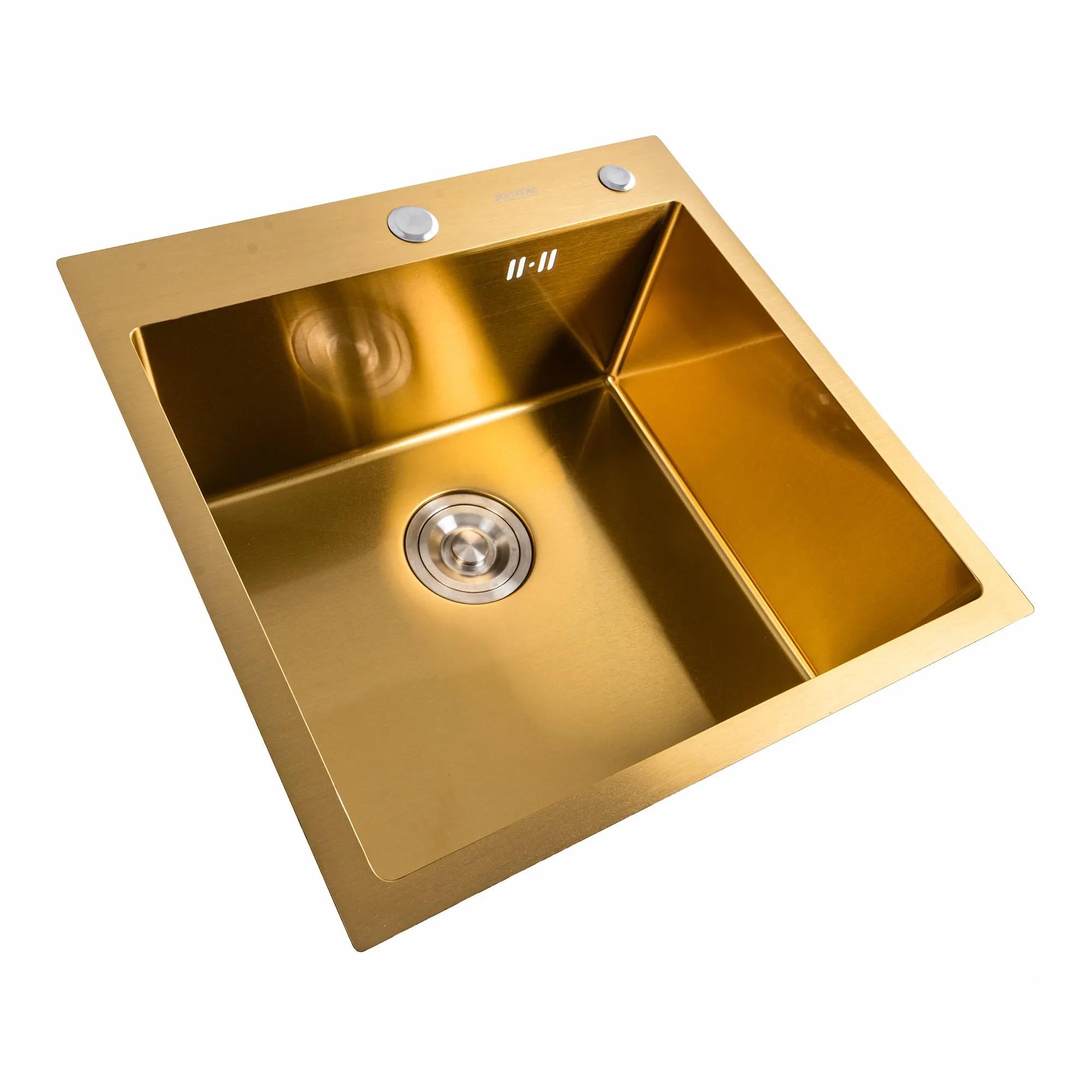 50*50 Мийка PVD Gold DECOR VALESO Handmade (3.0/1.0) - 431867