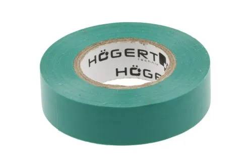 Стрічка ізоляційна ПВХ, зелена, HT1P284 уп 1 шт Hoegert - 432093