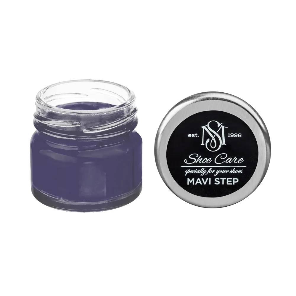 Крем-фарба для замші та нубука MAVI STEP Custom Чорно-червоно-синій 6020-R60B - 447035