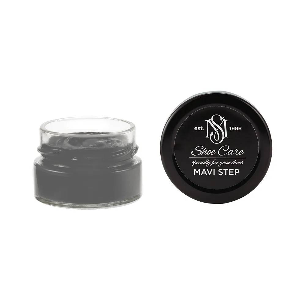 Крем-фарба для замші та нубука MAVI STEP Custom Чорно-сірий з білим 7000-N - 448263