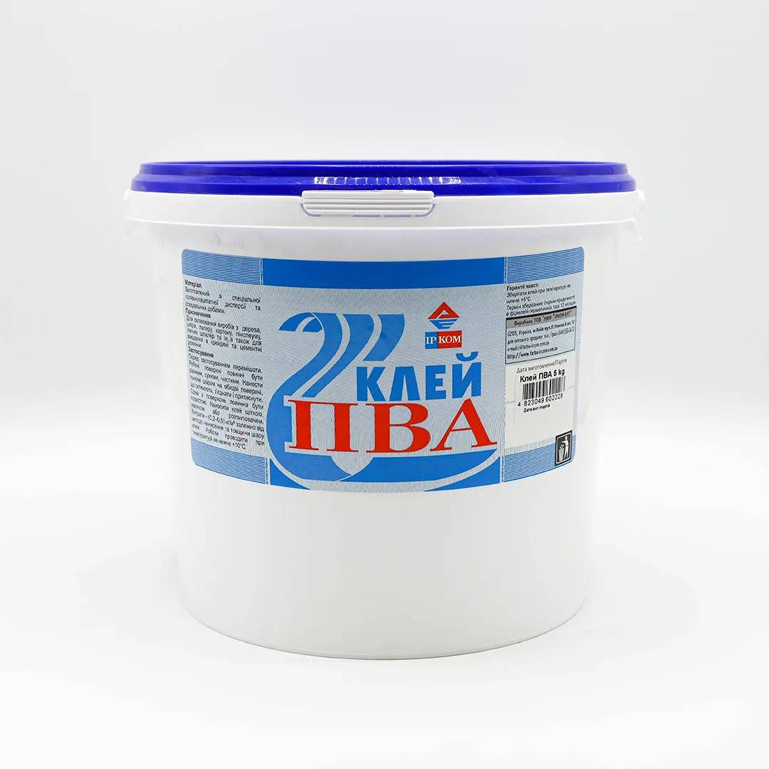 Клей ПВА ИРКОМ, 5 кг, белый - 450308