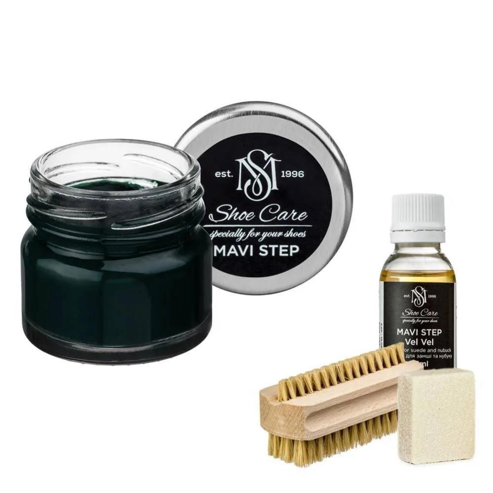 Набор для ухода за обувью из замши и нубука MAVI STEP Aurora Kit 117 темно-синий (AURORA/117) - 469083