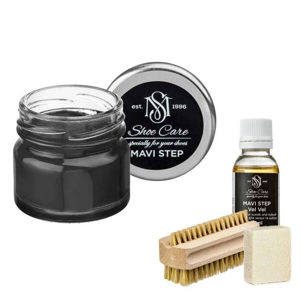 Набор для ухода за обувью из замши и нубука MAVI STEP Aurora Kit 114 светло-серый (AURORA/114) - 469086