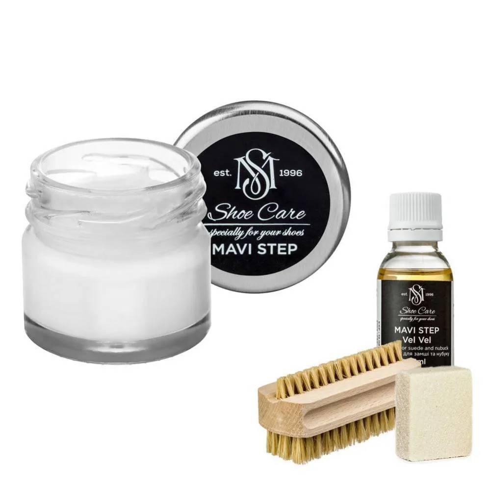 Набір для догляду за взуттям із замші та нубуку MAVI STEP Aurora Kit 101 білий (AURORA/101) - 469098