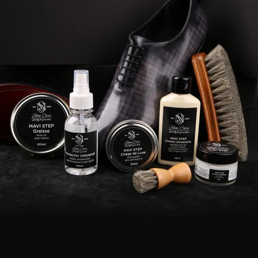 Набір для догляду за взуттям з гладкої шкіри MAVI STEP Smooth Septet (KIT-SMSE) - 469113