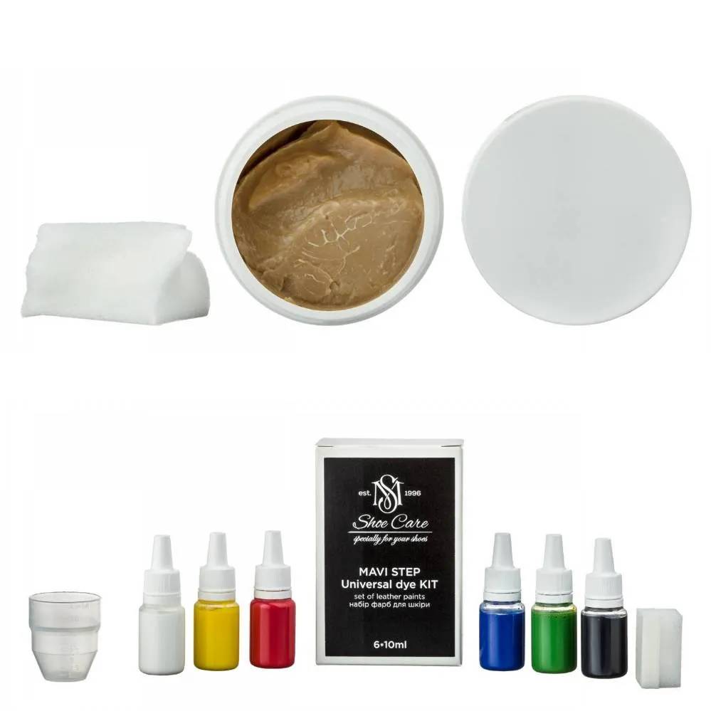 Бальзам для кожаных изделий с красками MAVI STEP Lux Balm Shine Kit (E01/00/050-DYE) - 469116