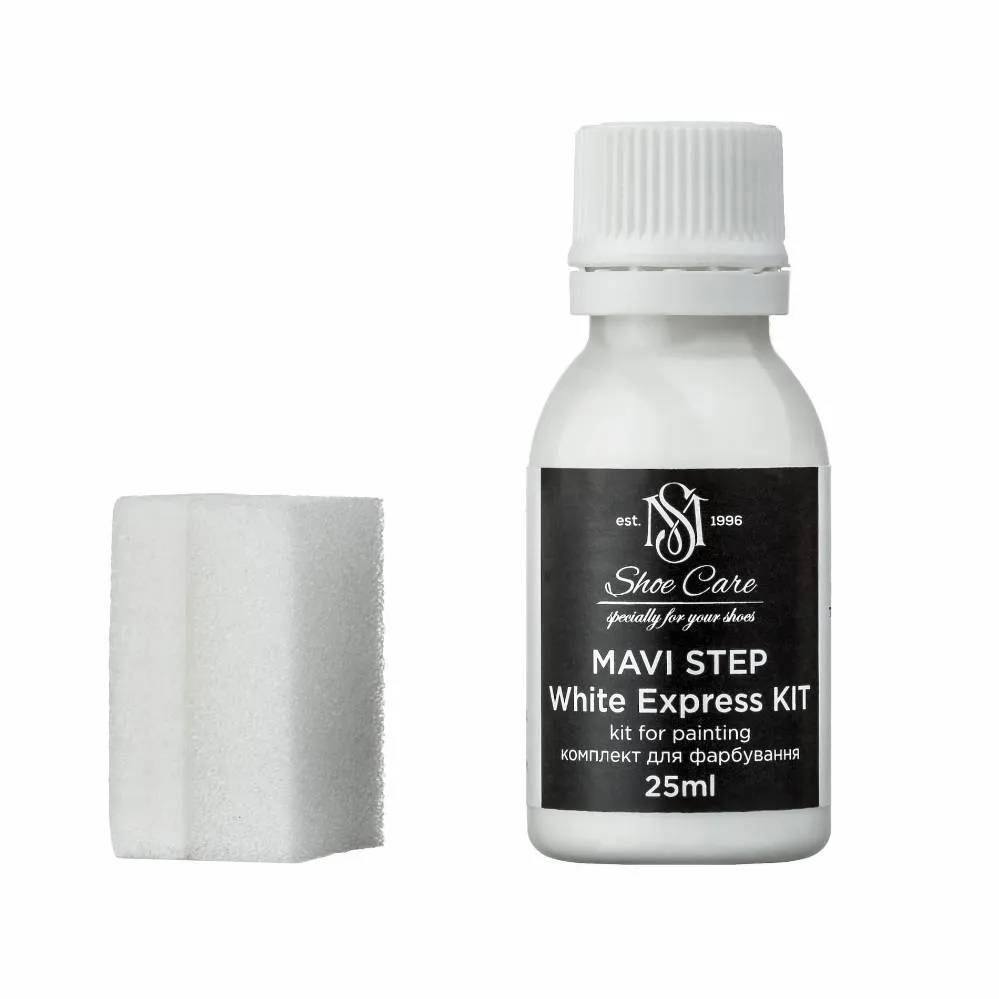 Фарба для взуття з аплікатором MAVI STEP White Express Kit 25 мл біла (C05/01/025) - 469183