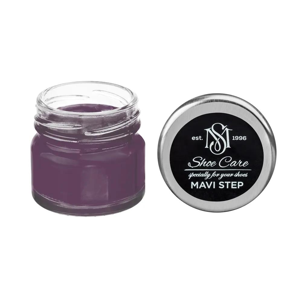 Крем для взуття з гладкої шкіри MAVI STEP Custom Чорно-малиновий зі сріблястим 6020-R40B - 471152