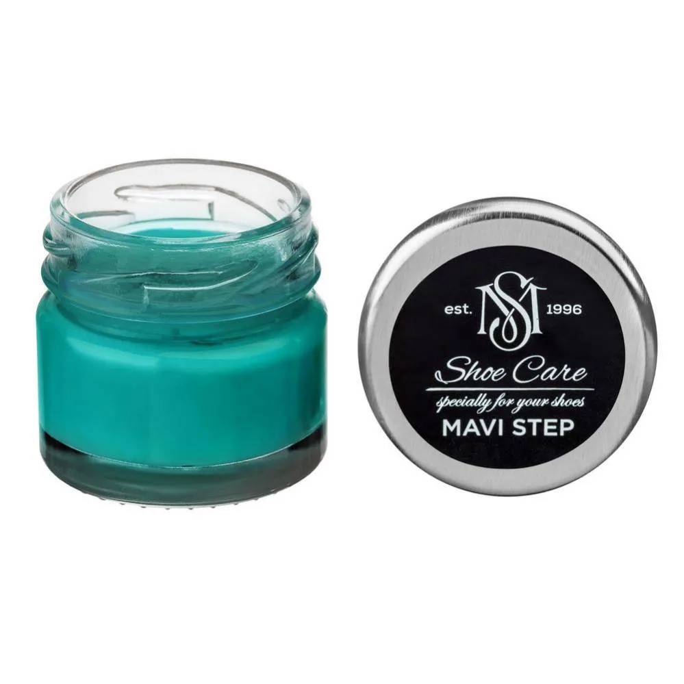 Крем-фарба для замші та нубуку MAVI STEP Multi Oil Balm 25 мл 165 яскраво-бірюзовий (E07/165/025) - 475434