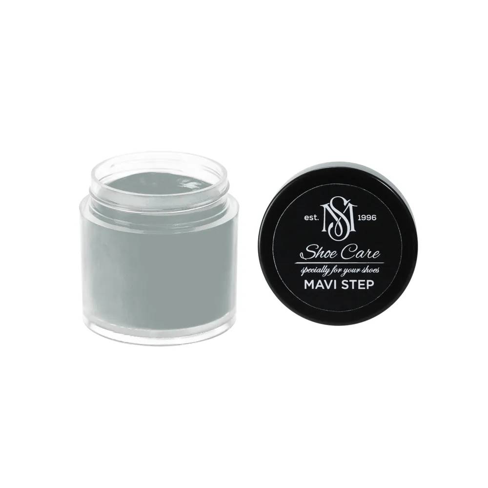 Крем для взуття з гладкої шкіри MAVI STEP Custom Сірий із сріблястим 4005-B80G - 476638