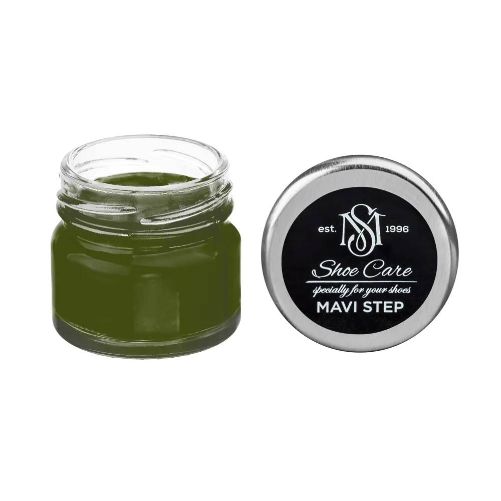 Крем для обуви из гладкой кожи MAVI STEP Custom Оливковый с черным 6530-G50Y - 477191