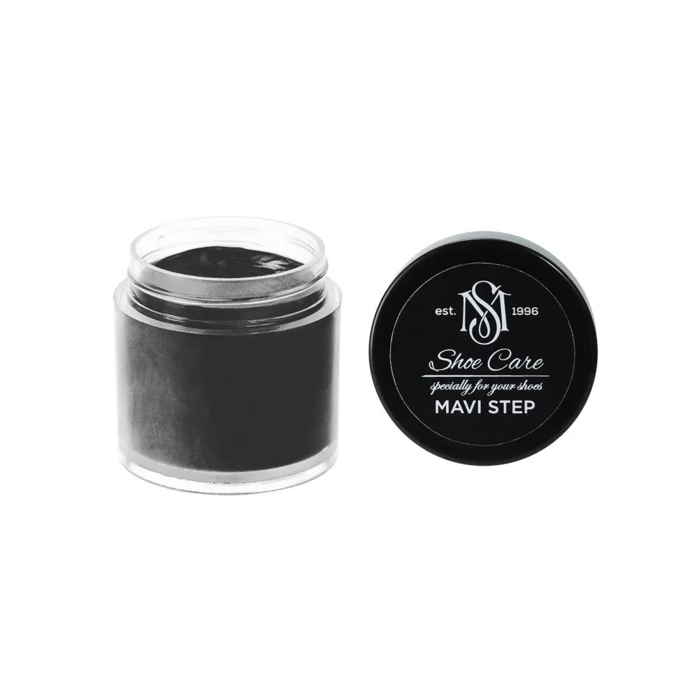 Крем для взуття з гладкої шкіри MAVI STEP Custom Карбон чорний матовий 8500-N - 483402