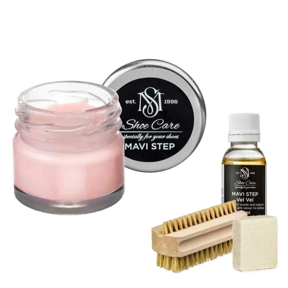 Набір для догляду за взуттям із замші та нубуку MAVI STEP Aurora Kit 124 троянда (AURORA/124) - 491601