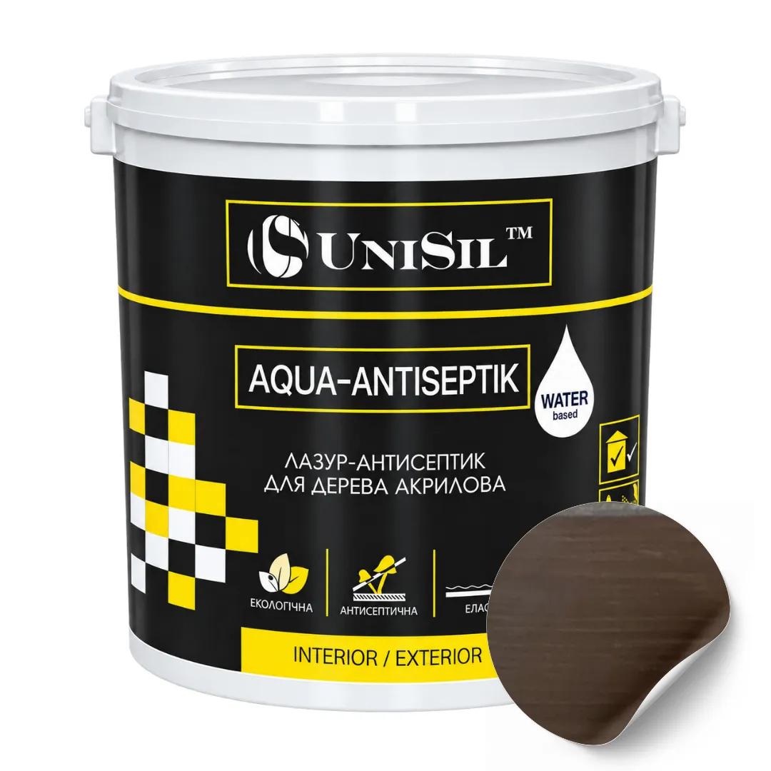 Лазур-антисептик акрилова для дерева UniSil Aqua-Antiseptik, палісандр, 2,5 л - 491842