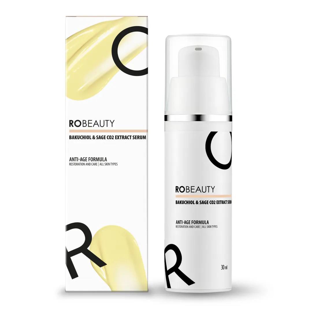 Антивікова сироватка для обличчя від перших ознак старіння ROBEAUTY Bakuchiol & Sage CO2 Extract Serum 30 мл - 492128