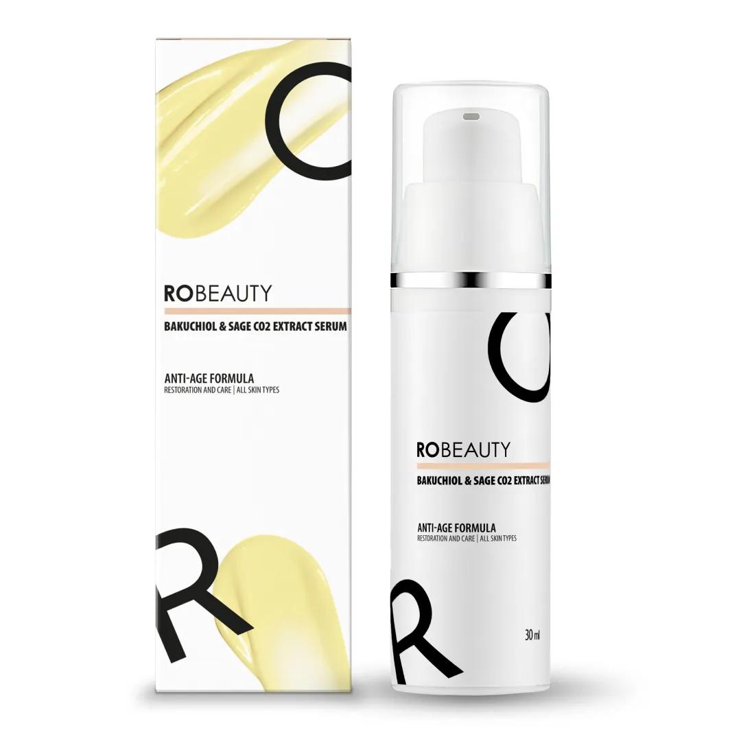 Антивікова сироватка для обличчя від перших ознак старіння ROBEAUTY Bakuchiol & Sage CO2 Extract Serum 30 мл - 492128