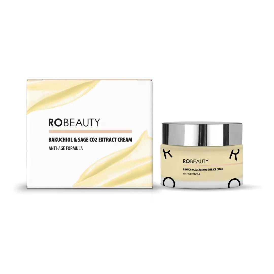 Антивіковий крем для обличчя від перших ознак старіння ROBEAUTY Bakuchiol & Sage CO2 Extract Cream 50 мл - 492189