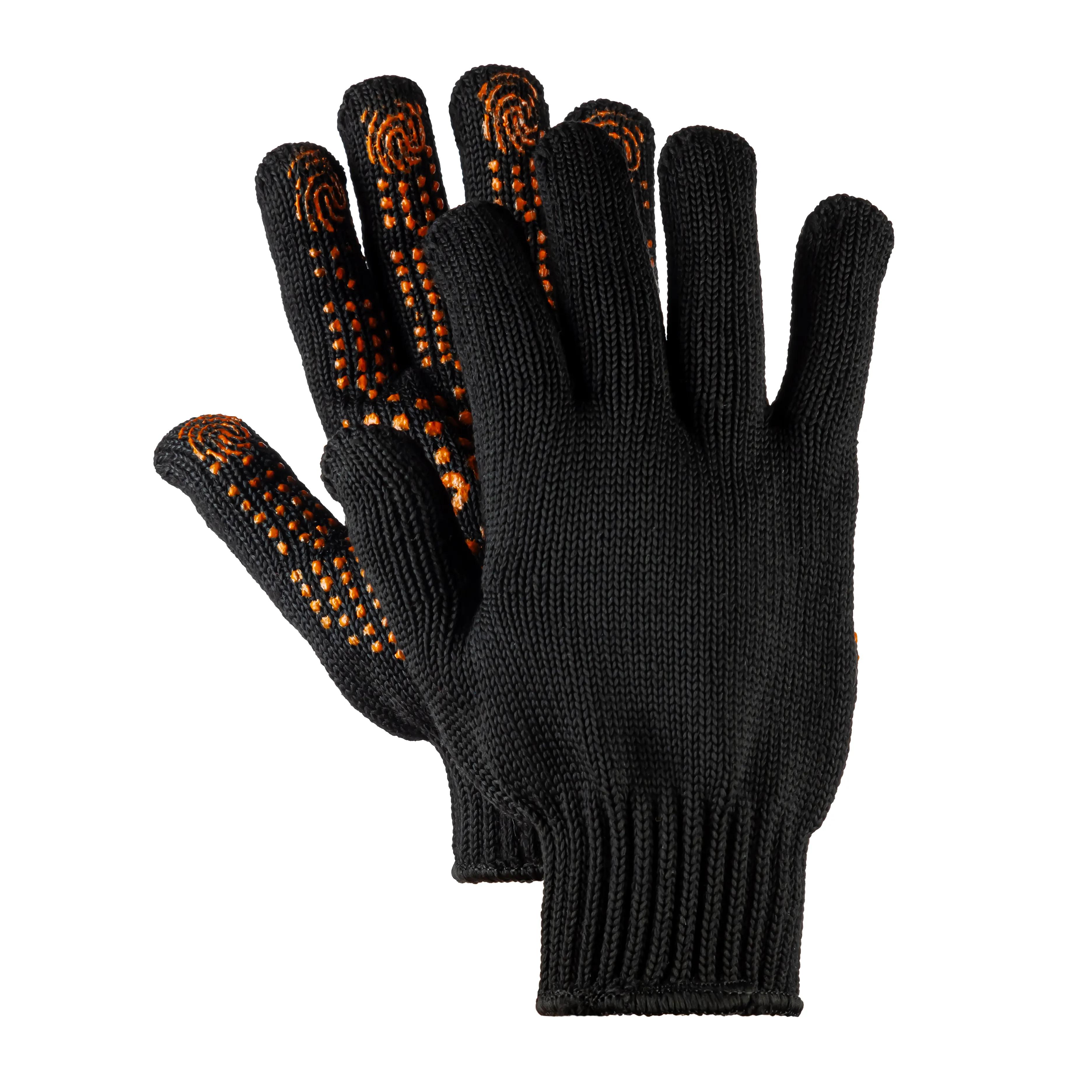 Рукавиці робочі Polax з ПВХ покриттям чорні, 70/30, р.11-XL (1000-333) - 493574