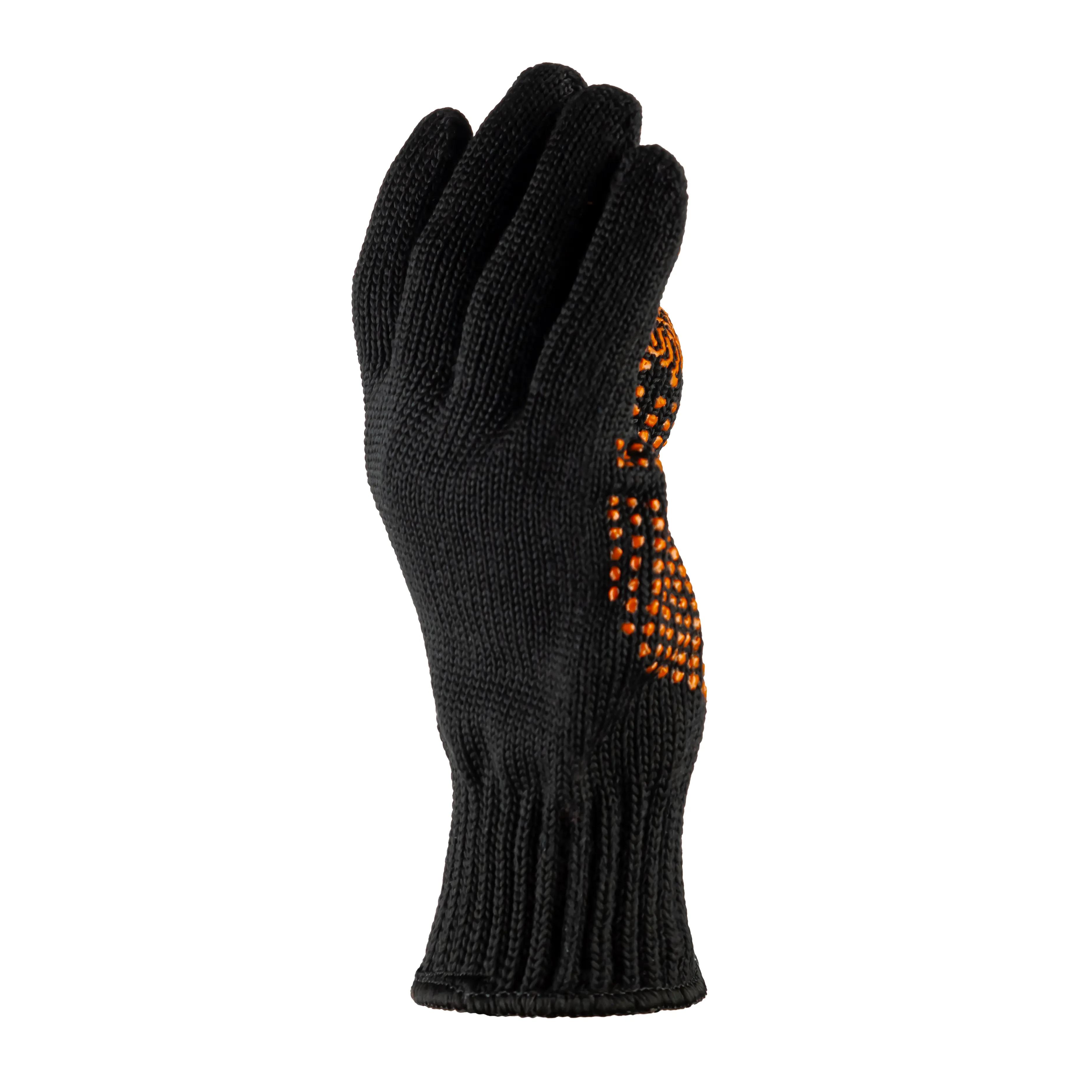 Рукавиці робочі Polax з ПВХ покриттям чорні, 70/30, р.11-XL (1000-333) - 493579