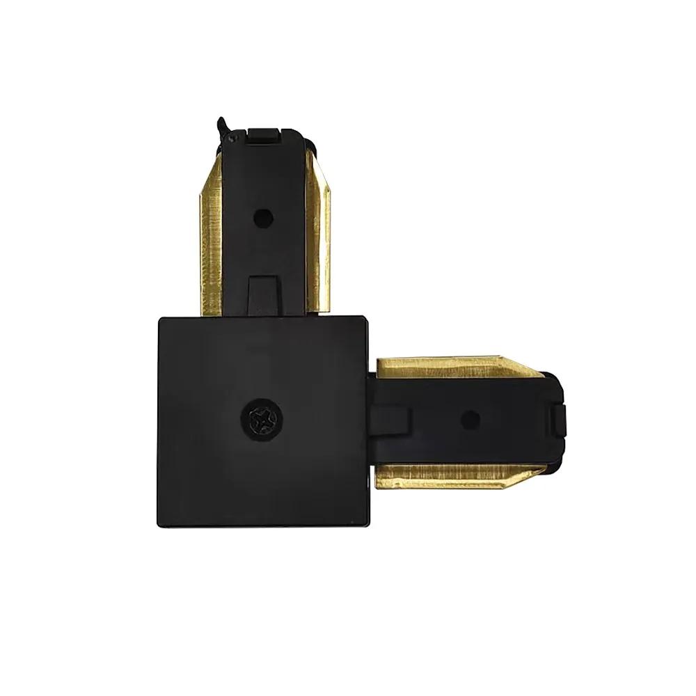 Конектор кутовий Feron LD1201-P чорний - 493666