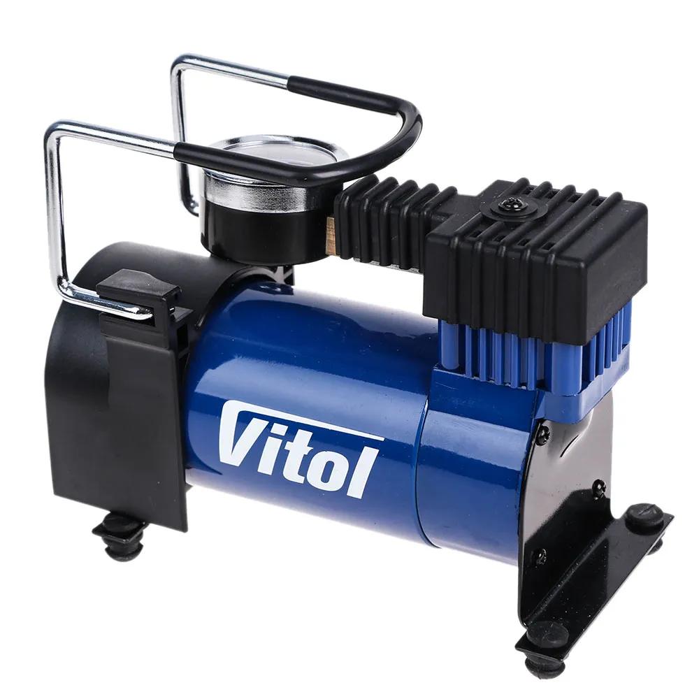 Компресор автомобільний VITOL K-20 12В 12А 100 psi 35 л/хв, живлення від прикурювача, арт. K-20 - 493839