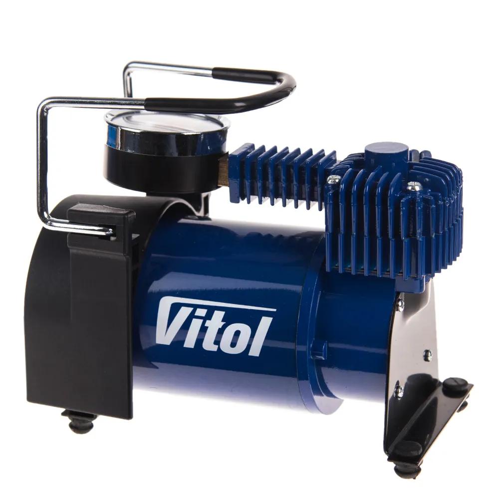 Компресор автомобільний VITOL K-40 12В 14А 150 psi 37 л/хв, живлення від прикурювача, арт. K-40 - 493884