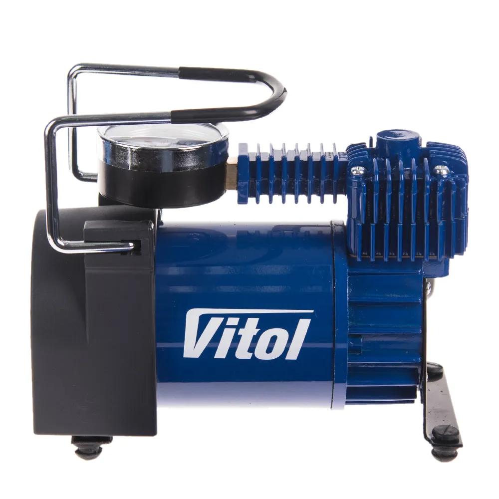 Компресор автомобільний VITOL K-50 12В 15А 150 psi 40 л/хв, живлення від прикурювача, арт. K-50 - 493900