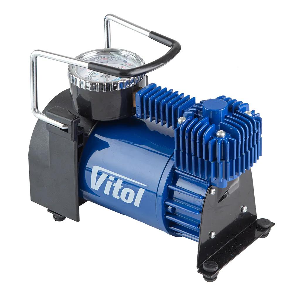 Компресор автомобільний VITOL K-52 12В 15А 150 psi 40 л/хв, автостоп, живлення від прикурювача, арт. K-52 - 493914