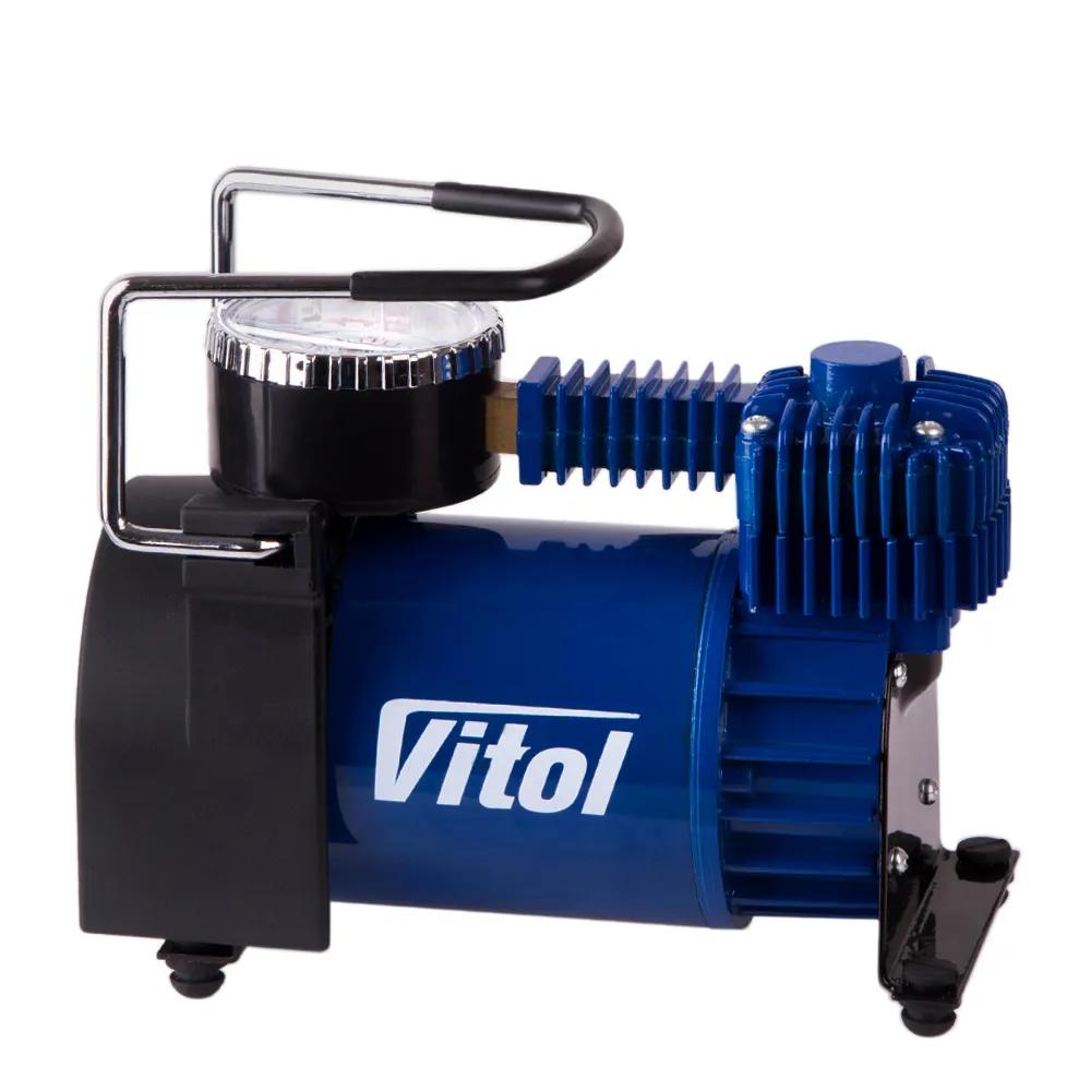 Компресор автомобільний VITOL K-52 12В 15А 150 psi 40 л/хв, автостоп, живлення від прикурювача, арт. K-52 - 493917