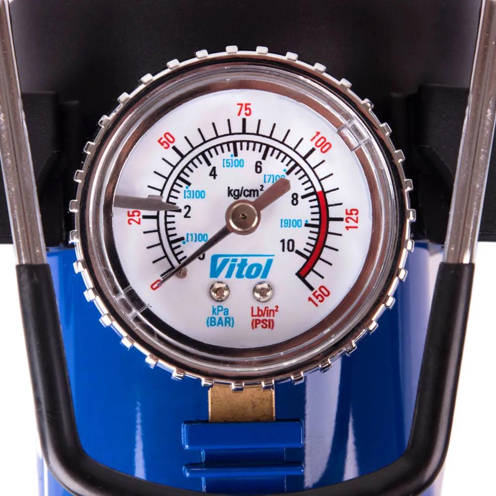 Компресор автомобільний VITOL K-52 12В 15А 150 psi 40 л/хв, автостоп, живлення від прикурювача, арт. K-52 - 493925