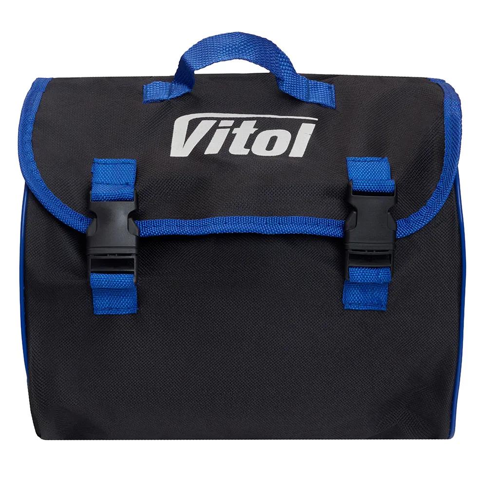 Компресор автомобільний VITOL K-74 12В 15А 150 psi 85 л/хв, 2 циліндри, шланг 3,0 м, прикурювач + перехідник на клеми, арт. K-74 - 493991