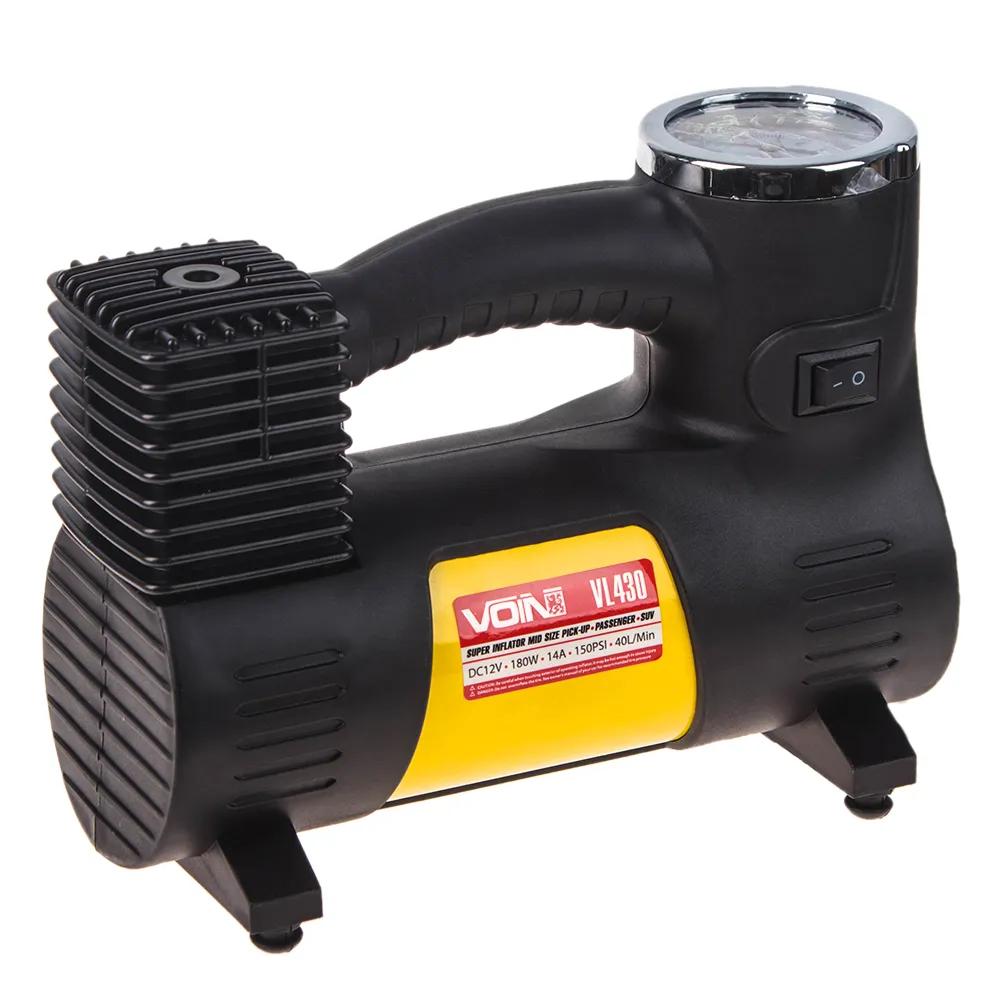 Компресор автомобільний VOIN VL-430 12В 14А 150 psi 40 л/хв, прикурювач + перехідник на клеми, арт. VL-430 - 494010