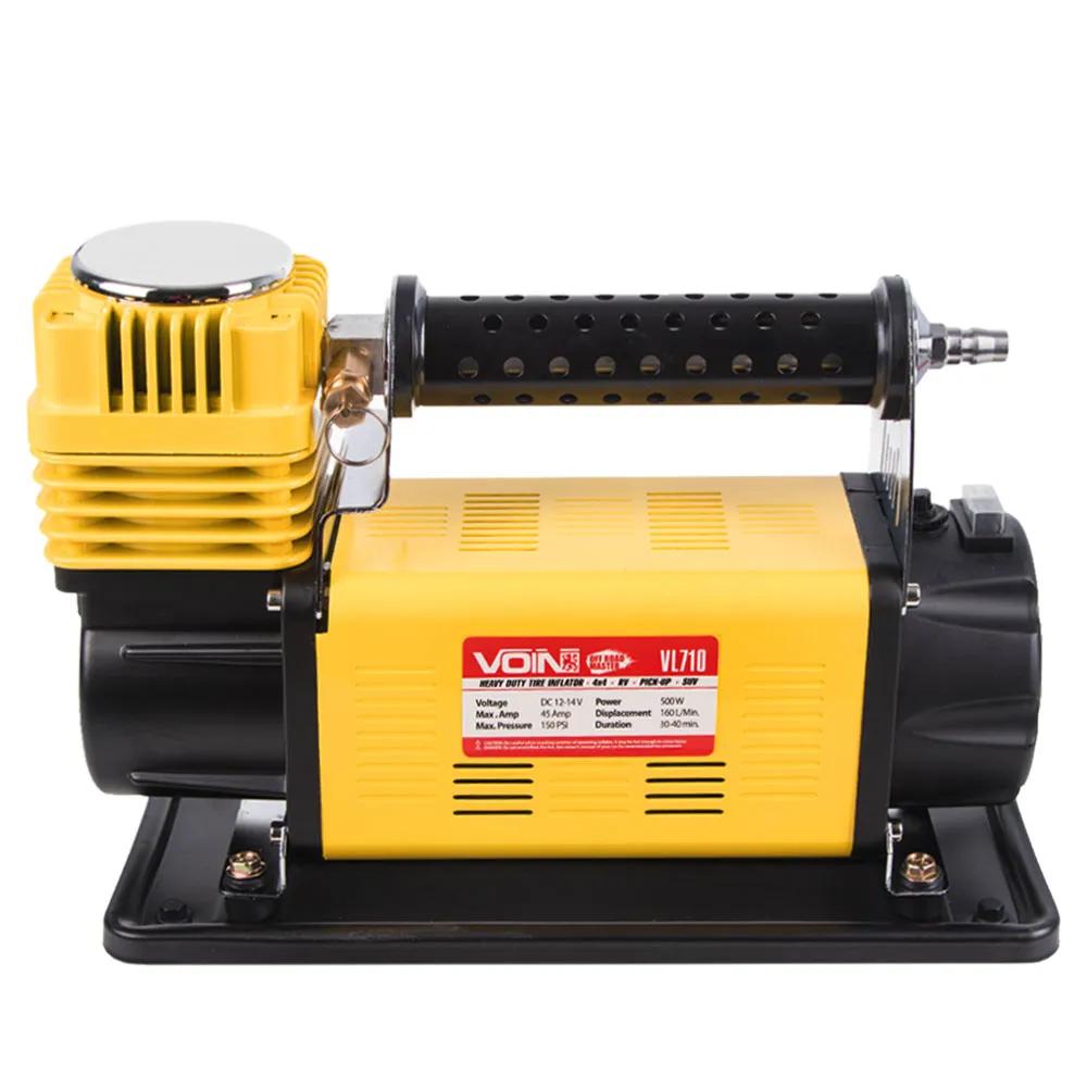 Компресор автомобільний VOIN VL-710 OFF ROAD MASTER 12В 45А 150 psi 160 л/хв, манометр з дефлятором, клеми АКБ, арт. VL-710 - 494057