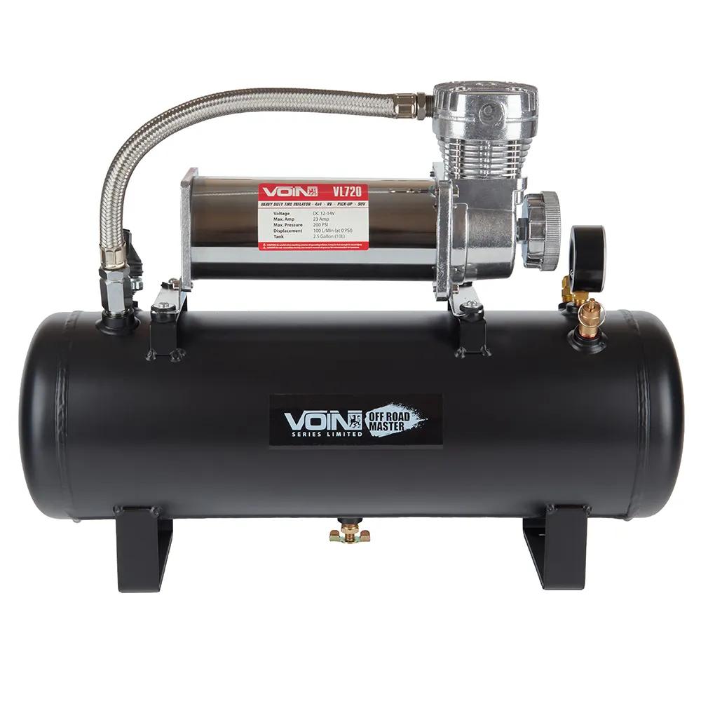 Компресор автомобільний VOIN VL-720 OFF ROAD MASTER 12В 23А 200 psi 100 л/хв, ресівер 2,5 GL, інсталяційний комплект, арт. VL-720 - 494069