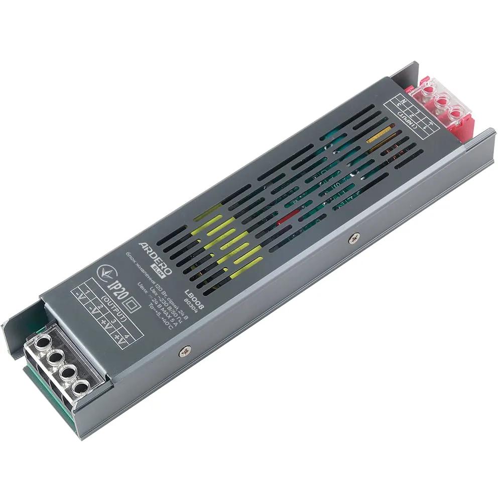 Блок живлення для LED стрічки Ardero LB008 24В 120Вт IP20 (80304) - 494398
