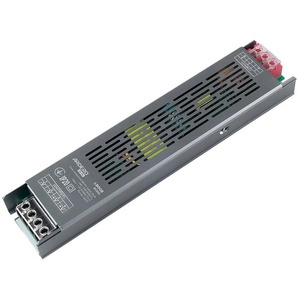 Блок живлення для LED стрічки Ardero LB008 24В 180Вт IP20 (80305) - 494400