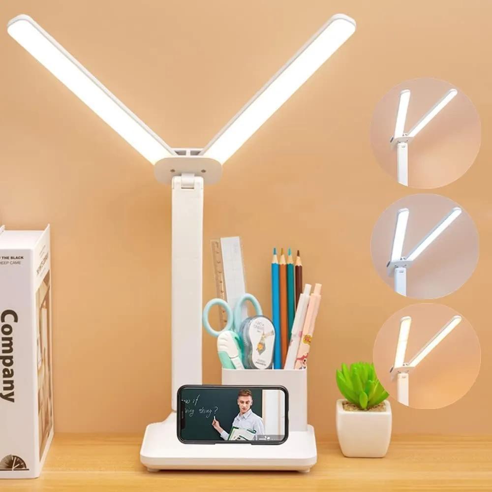 Світильник настільний LED VALESO акумуляторний, складаний, з органайзером, білий 1962 - 494419