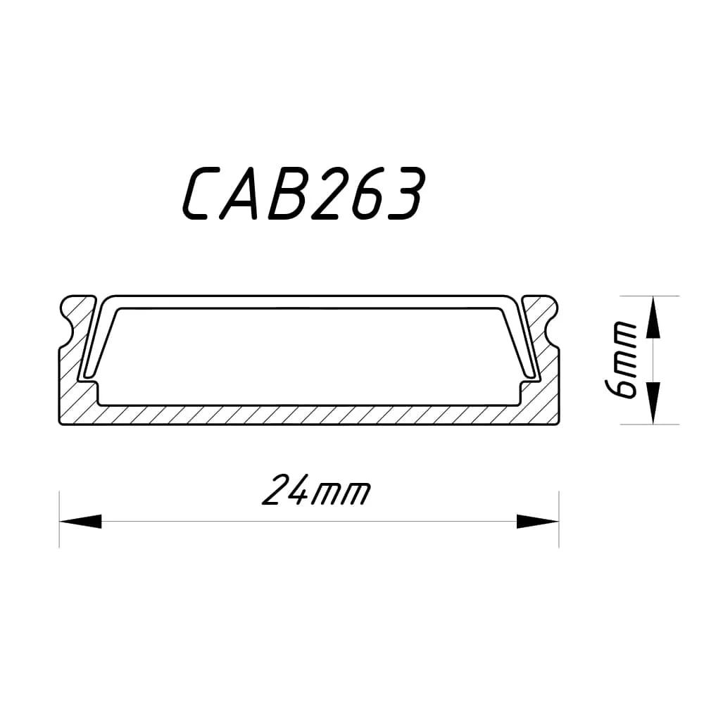 Профіль для світлодіодної стрічки Feron CAB263 - 494494