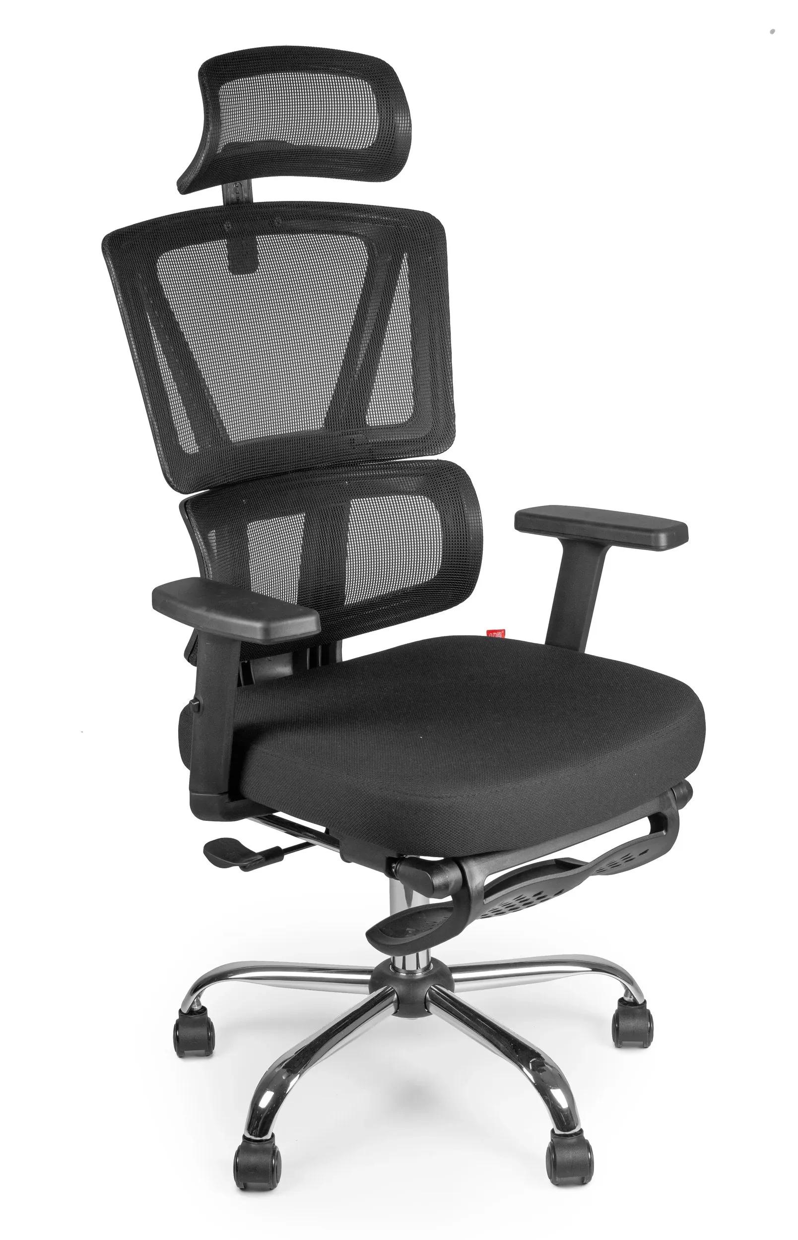 Офісне крісло Barsky Freelance Mesh Black ергономічне з підставкою для ніг (BFR-03) - 507248