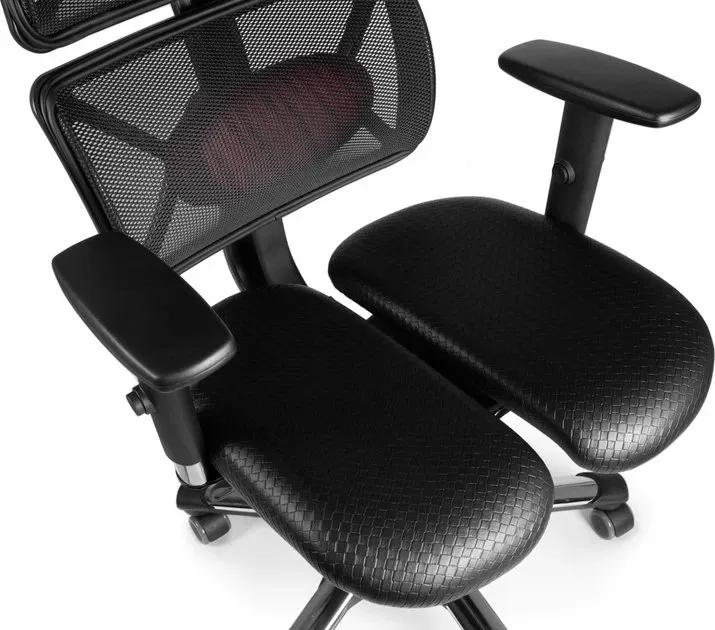 Офісне крісло Barsky Hara Doctor Black ергономічне з динамічними секціями (BHD-01) - 507259