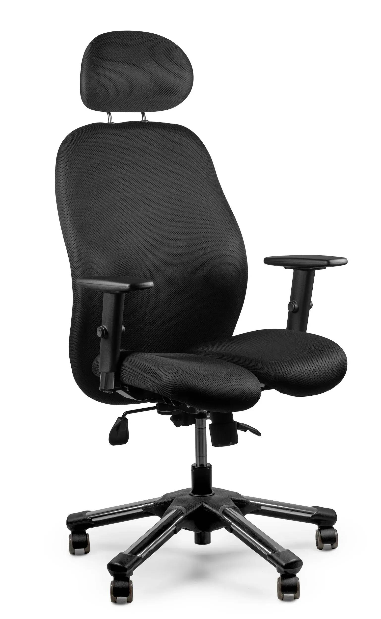 Офісне крісло Barsky Hara Dolphin Black ергономічне з активним сидінням BiSeat (BHD-07) - 507278