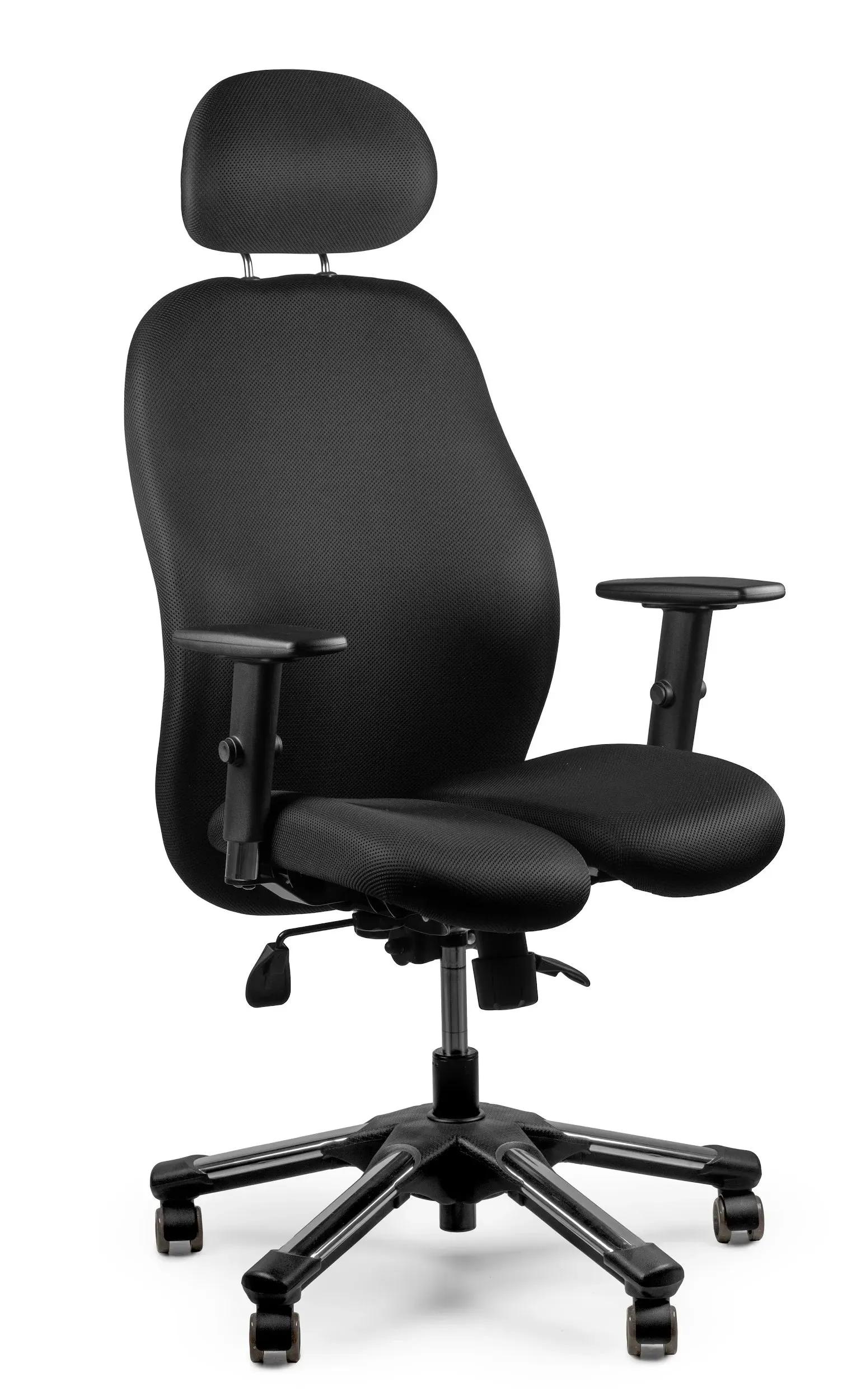 Офісне крісло Barsky Hara Dolphin Black ергономічне з активним сидінням BiSeat (BHD-07) - 507278