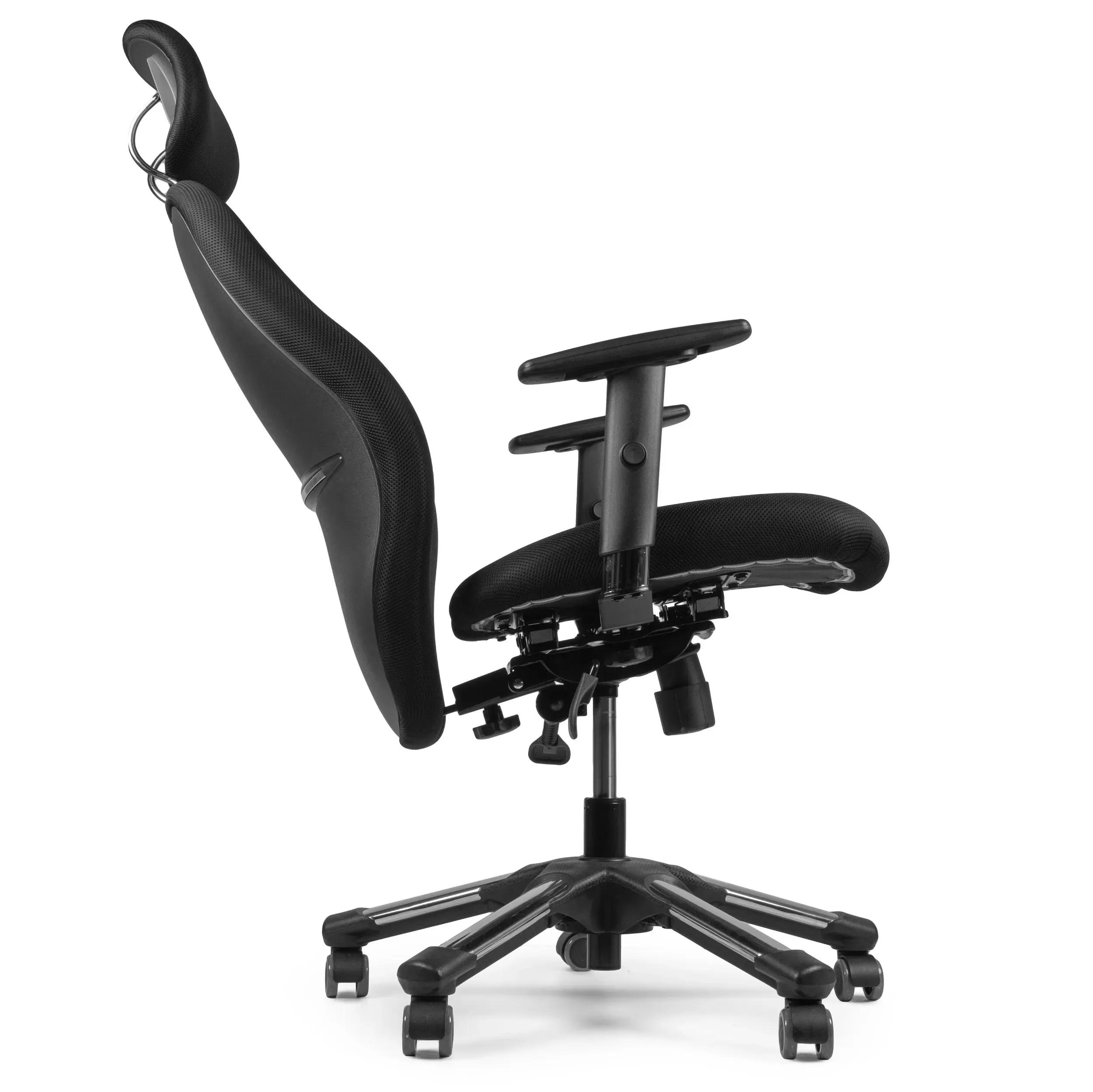 Офісне крісло Barsky Hara Dolphin Black ергономічне з активним сидінням BiSeat (BHD-07) - 507279