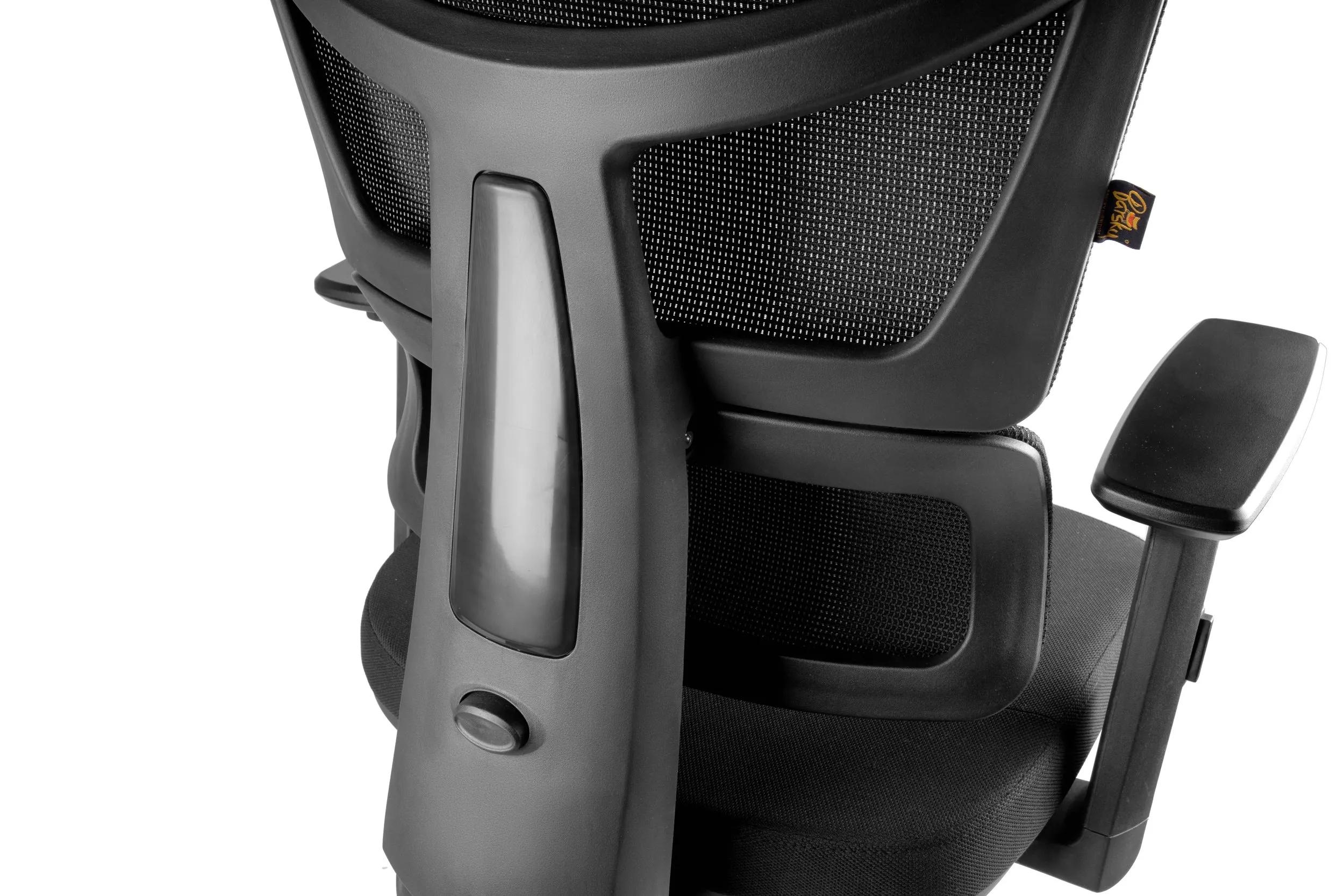 Офісне крісло Barsky ECO Black ергономічне зі слайдером глибини сидіння (G-10) - 507343