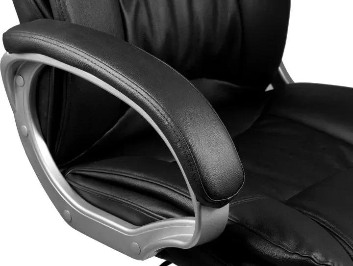 Офісне крісло Barsky Soft Leather Black ергономічне з підголівником (Soft-01) - 507416