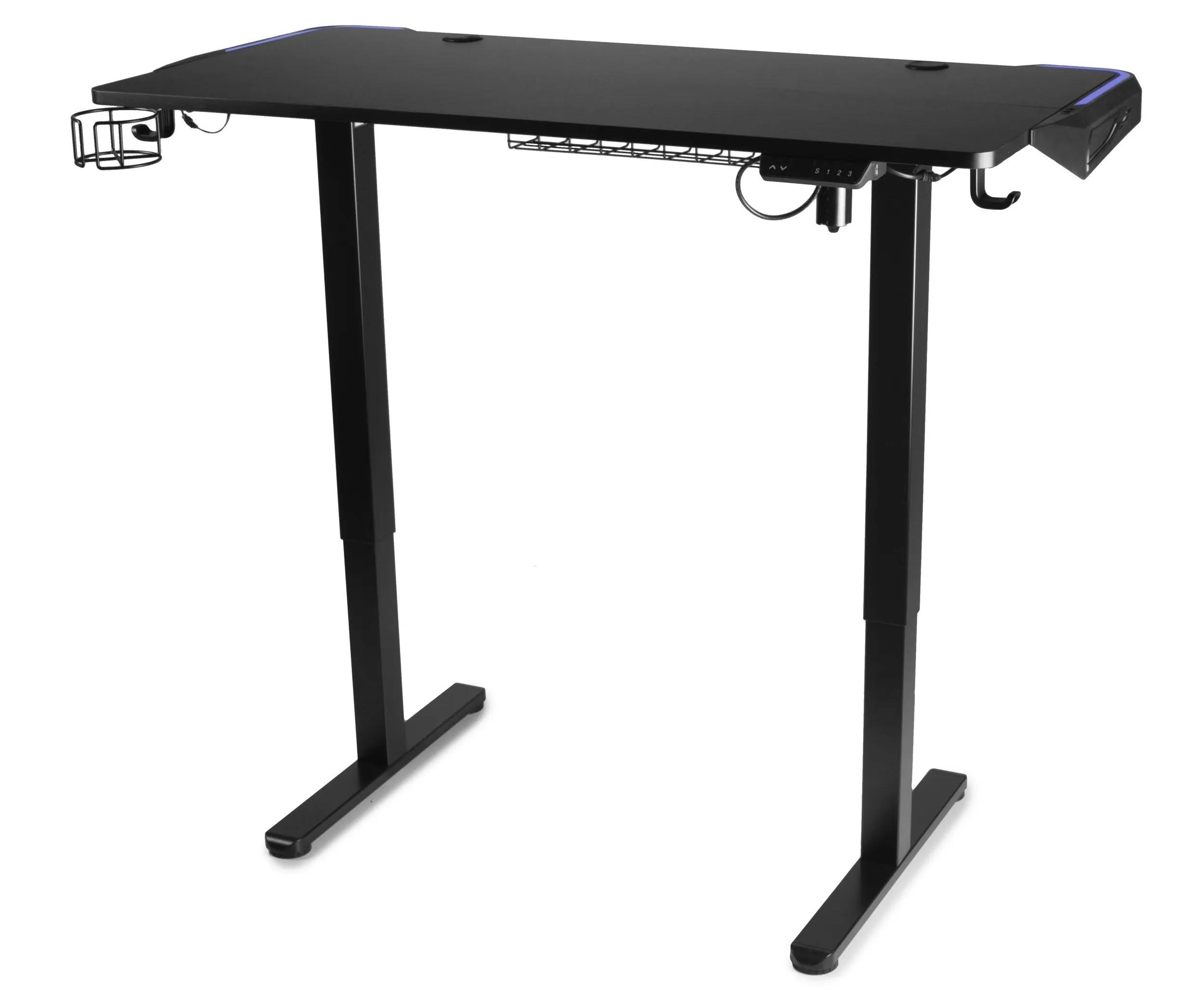 Комп'ютерний стіл Barsky StandUp Game RGB-LED 1200х600 з регулюванням висоти (BST-01led) - 507503