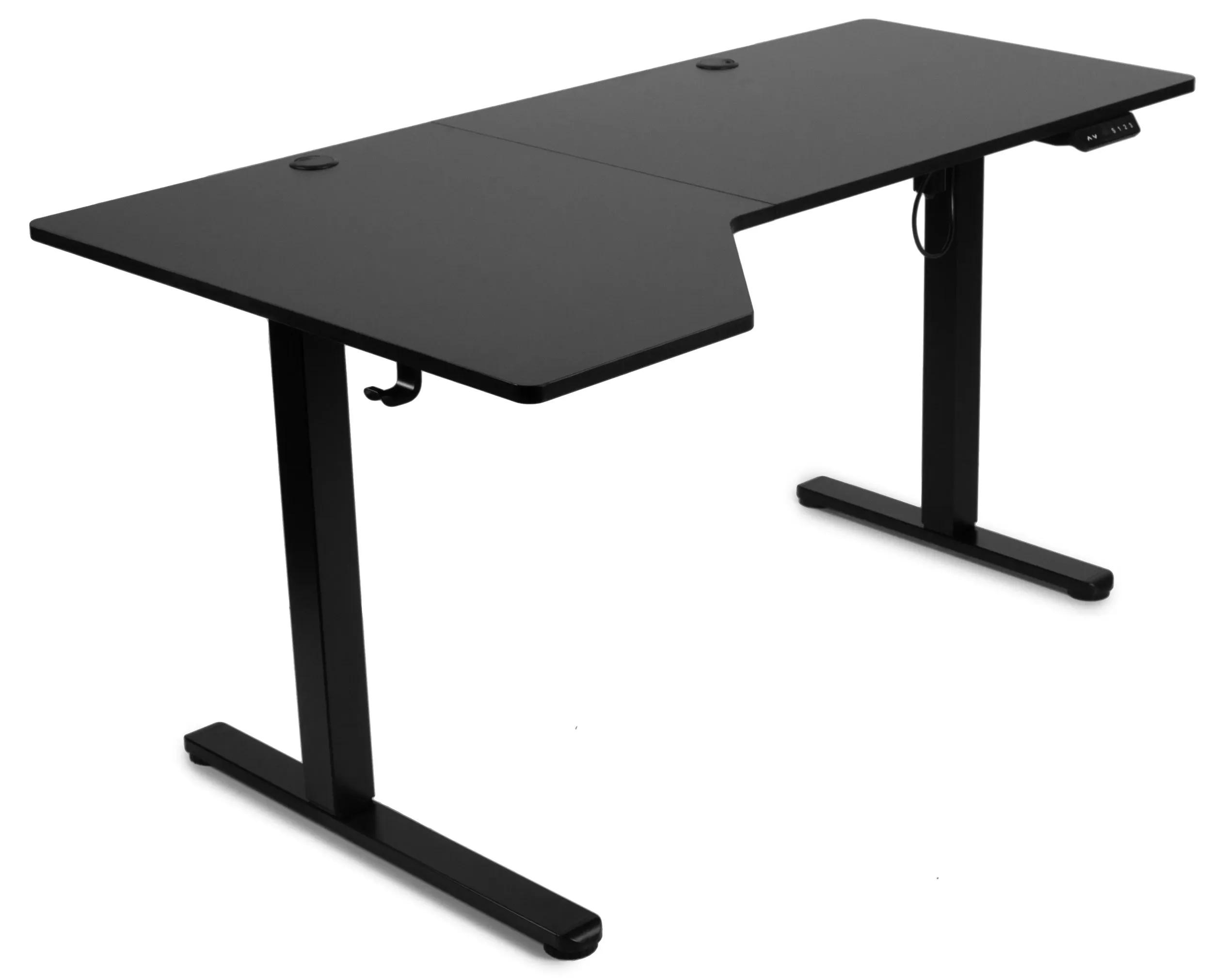 Комп'ютерний стіл Barsky StandUp Corner Black 1450х850 з регулюванням висоти (BSTc-01) - 507530
