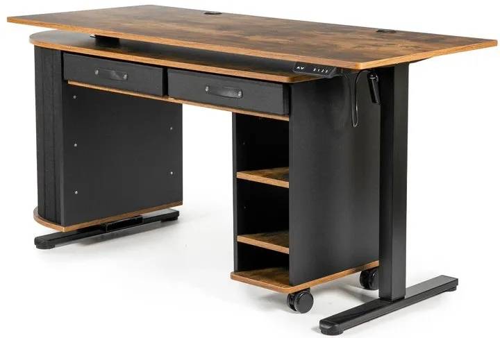 Комп'ютерний стіл Barsky StandUp Loft Brown-Black 1400х600 з регулюванням висоти (BSTLc-01) - 507557