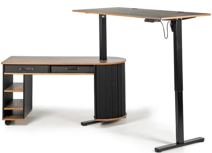 Комп'ютерний стіл Barsky StandUp Loft Brown-Black 1400х600 з регулюванням висоти (BSTLc-01) - 507559